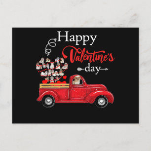 Invitation Carte Postale Amoureux des chiens   Happliquer Valentine Day Shi
