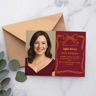 Invitation Carte Postale Anniversaire de l'arc de Bourgogne