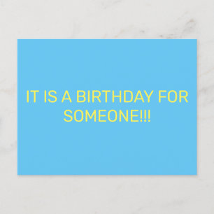 INVITATION CARTE POSTALE ANNIVERSAIRE DE QUELQU'UN