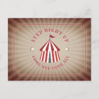 Anniversaire du cirque vintage