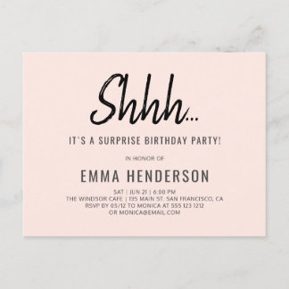 Invitation Carte Postale Anniversaire simple et moderne