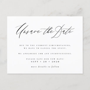 Invitation Carte Postale Annuler L'Enregistrement Du Script De Date Faire-p