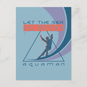 Invitation Carte Postale Aquaman   Laissez La Mer Vous Libérer