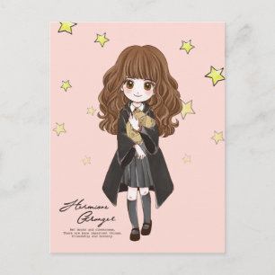 Invitation Carte Postale Aquarelle magique Hermione Granger