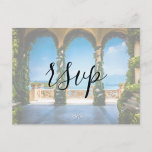 Invitation Carte Postale Arches d'Italie Elégant boîtier RSVP