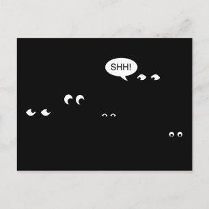 Invitation Carte Postale attente dans l'obscurité : fête !