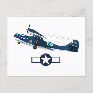 Invitation Carte Postale Avions américains de la deuxième guerre mondiale