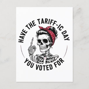 Invitation Carte Postale Ayez la journée tarifaire que vous avez votée cont