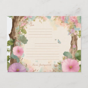 Invitation Carte Postale Baby shower