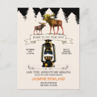 Baby shower d'orignal rustique