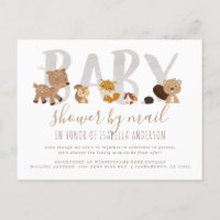 Baby shower Whimsical Woodland Animaux par la post
