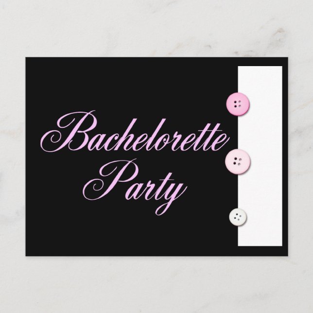Invitation Carte Postale Bachelorette (Devant)