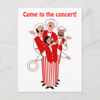 Barbershop Red Quartet Personnaliser l'invitation