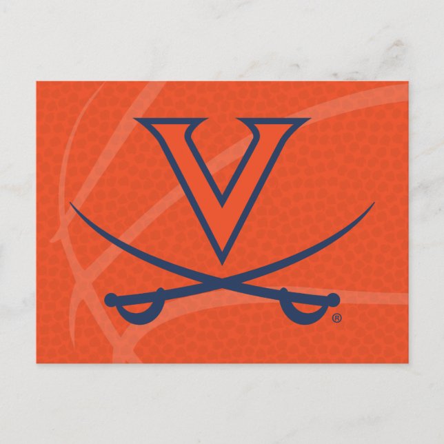 Invitation Carte Postale Basket-ball des Cavaliers de Virginie (Devant)