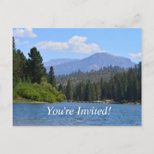 Invitation Carte Postale beau paysage fête de graduation