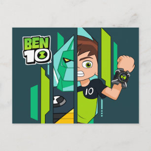 Invitation Carte Postale Ben 10 Transformation de l'ADN de Diamondhead