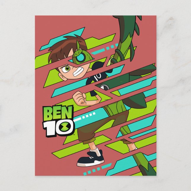 Invitation Carte Postale Ben 10 Transformation de l'ADN de Wildvine (Devant)