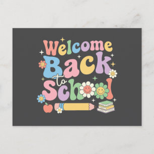 Invitation Carte Postale Bienvenue à l'école pour le premier jour d'école E