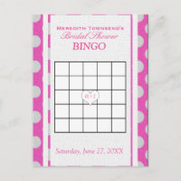 Bingo Fête des mariées | Rose et argent