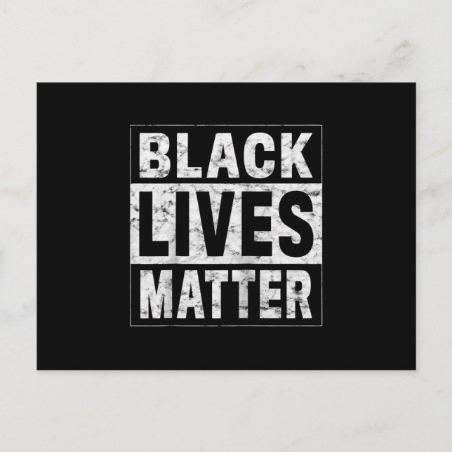 Invitation Carte Postale Black Lives Matt Black History Black Power Pride (Devant)