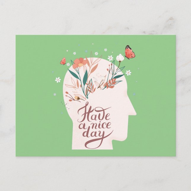 Invitation Carte Postale Bonne Journée (Devant)