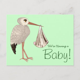 Invitation Carte Postale Bouche classique (neutre) 1 (Baby shower)