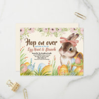 Brunch de Pâques & Chasse aux œufs Lapin aquarelle