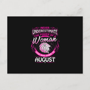 Invitation Carte Postale Cadeau d'anniversaire femme Lion Zodiaque Astrolog