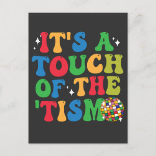 Invitation Carte Postale Cadeau drôle d'autisme C'est une touche de 'Tism G