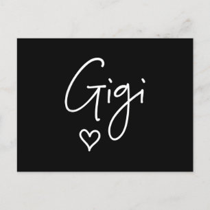 Invitation Carte Postale Cadeaux de Noël pour femmes Gigi grand-mère