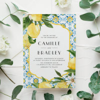 Carrelage marocain et citrons Mariage méditerranée