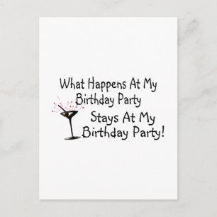 Invitation Carte Postale Ce qui se produit à mes séjours de fête