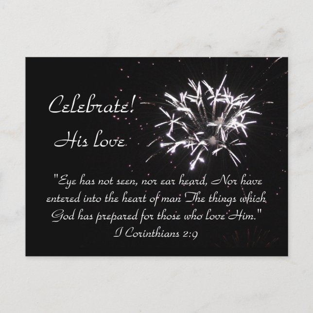 Invitation Carte Postale Célébration ! (Devant)