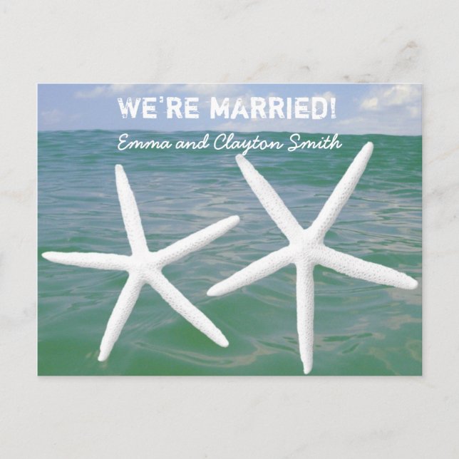 Invitation Carte Postale Célébration de mariage après la cérémonie abordabl (Devant)