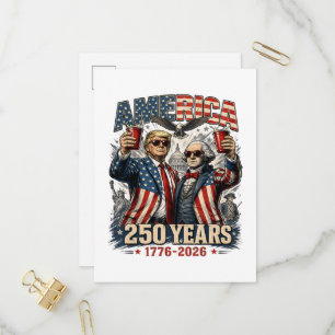 Invitation Carte Postale Célébration patriotique de l'Amérique 250 ans