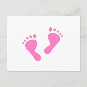 Invitation Carte Postale C'est une fille - Baby shower, nouveau-né
