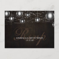 Chaîne Rustique En Bois Des Lumières Mariage RSVP
