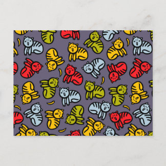 Invitation Carte Postale Chats plus bananes