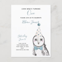 Chouette noire et blanche 1er anniversaire