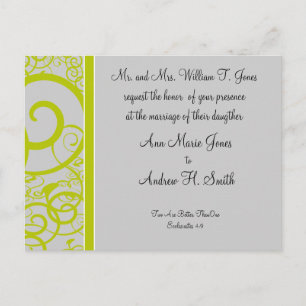 Invitation Carte Postale Chrétien Lime Et Un Peu De Poussière