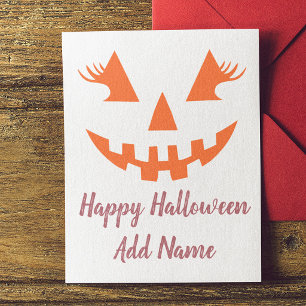 Invitation Carte Postale Citrouille personnalisée Jack O Lantern Halloween