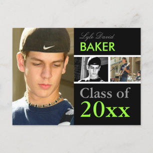 Invitation Carte Postale Classe de 201x Graduation/do-it-yourself Polices+C