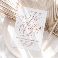 Code QR du Mariage de calligraphie Whimsical Terra