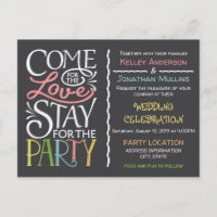 Conception amusante d'invitation de mariage