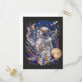 Invitation Carte Postale Conception d'astronaute