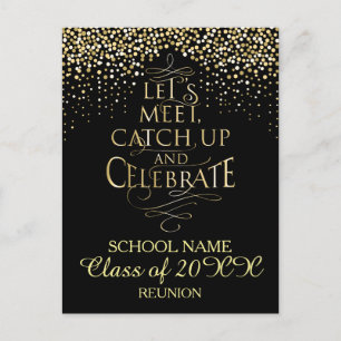 Invitation Carte Postale Conception de la réunion scolaire