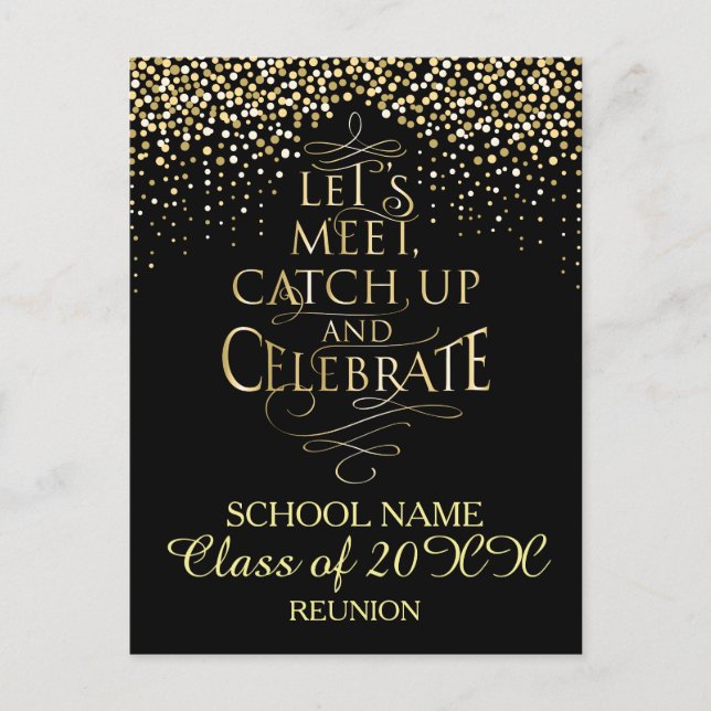 Invitation Carte Postale Conception de la réunion scolaire (Devant)