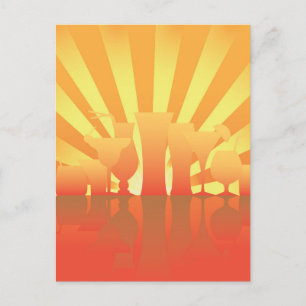 Invitation Carte Postale Conception de l'invitation à la fête d'été