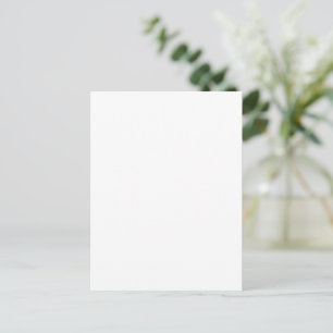 Invitation Carte Postale Conception simple blanche personnalisée moderne Aj