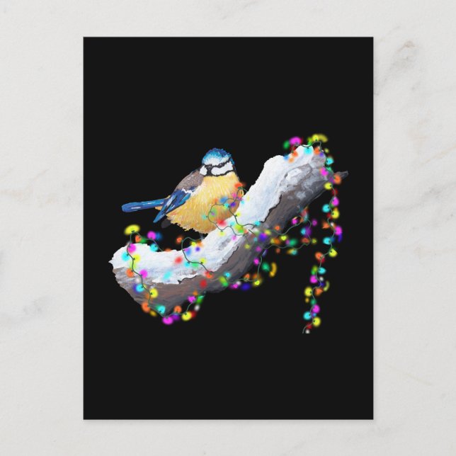 Invitation Carte Postale Coucou Coucou Petit Mésange (Devant)